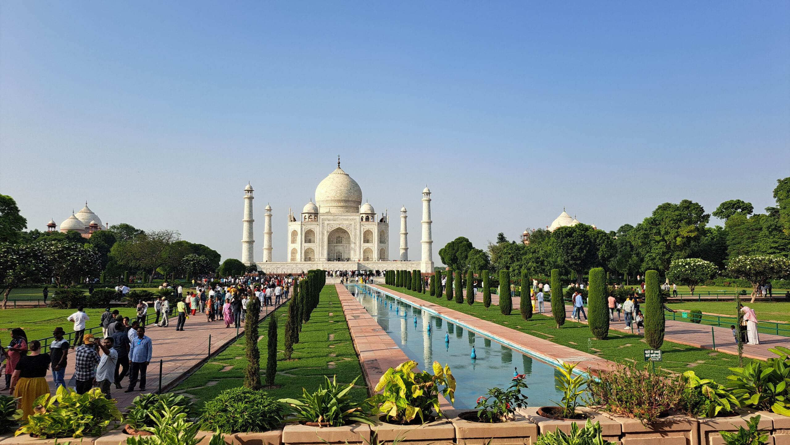 la visita al Taj Mahal