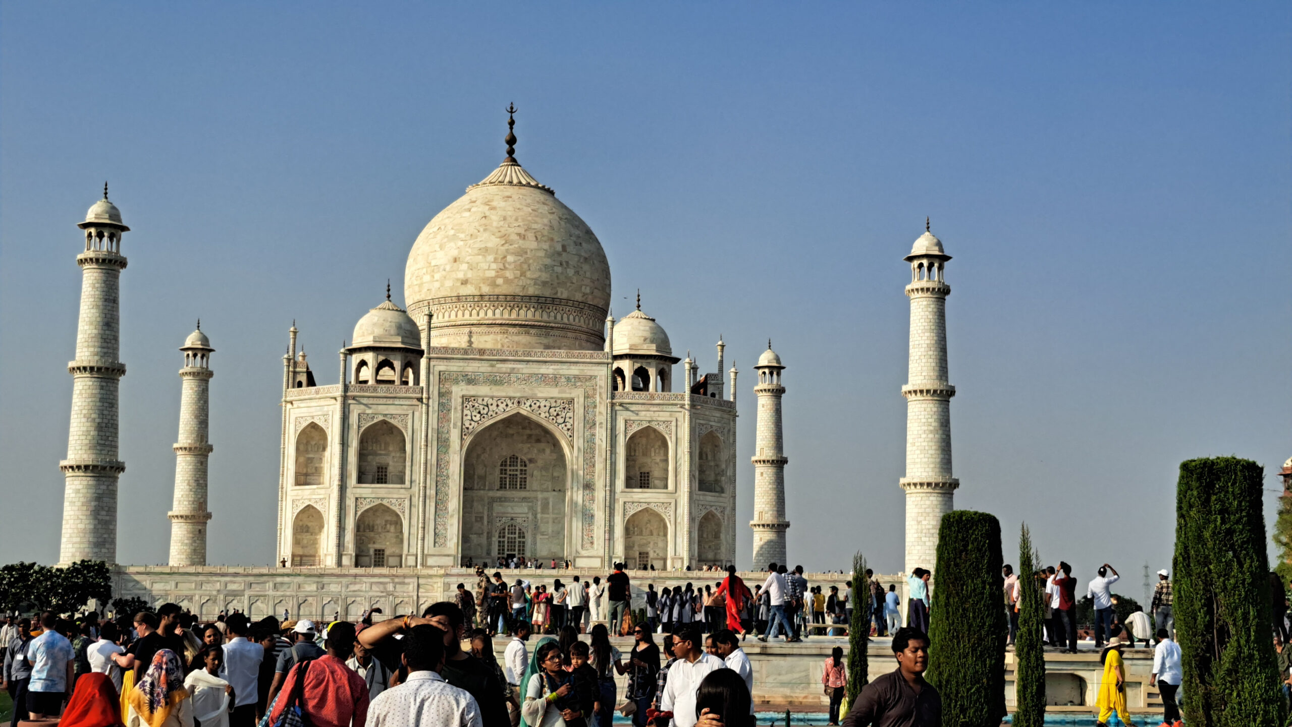 la visita al Taj Mahal